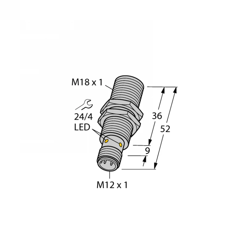 Turck BI8-EM18-AP45XLD-H1141 Inductive Sensor