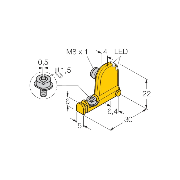 Turck BIM-UNT-AP6X2-V1131 Magnetic Sensor