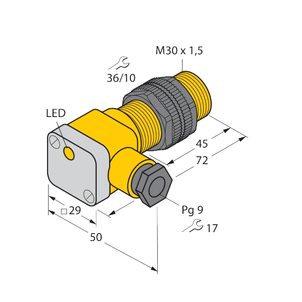 Turck NI15-P30SK-Y1X Inductive Sensor