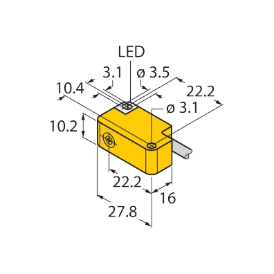 Turck BI2-Q10S-Y1X Inductive Proximity Sensor