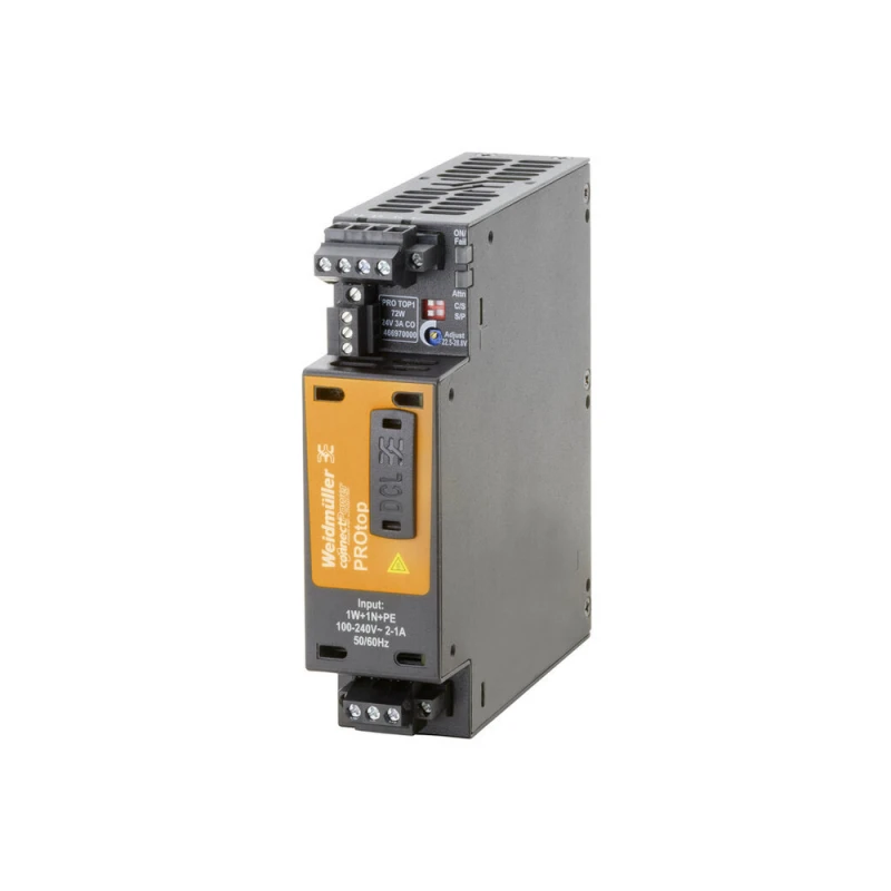 Weidmuller PRO TOP1 72W 24V 3A Power Supply